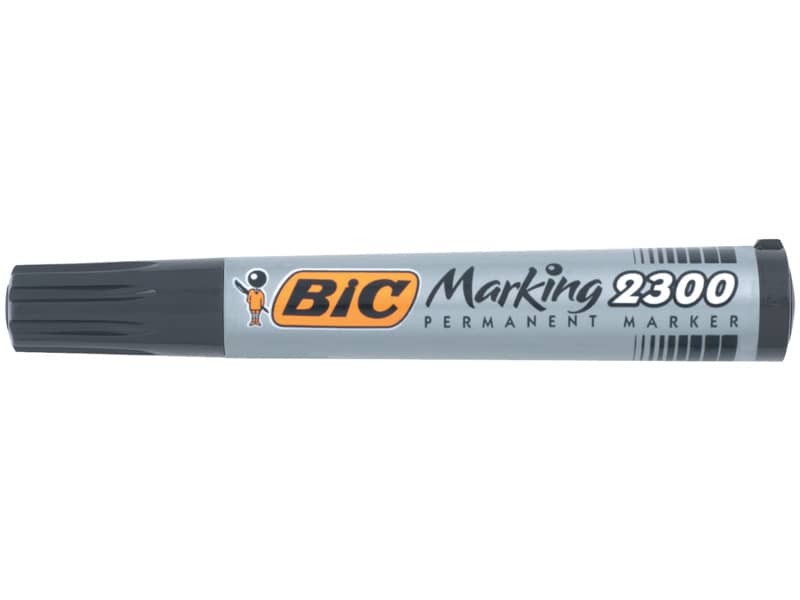 Marcatore permanente BIC Marking 2300 punta scalpello 3,7-5,5 mm nero 8209263