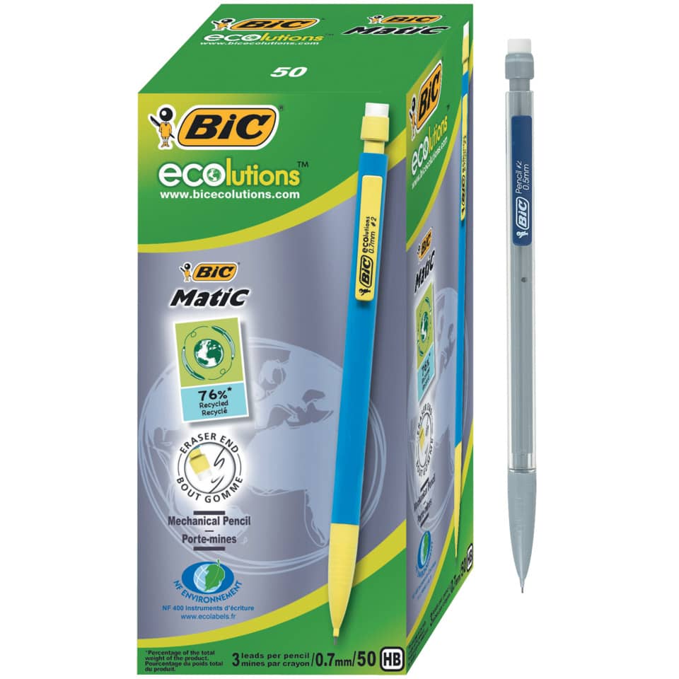 Portamine BIC Matic Ecolutions 0,7 mm HB assortiti 8877191