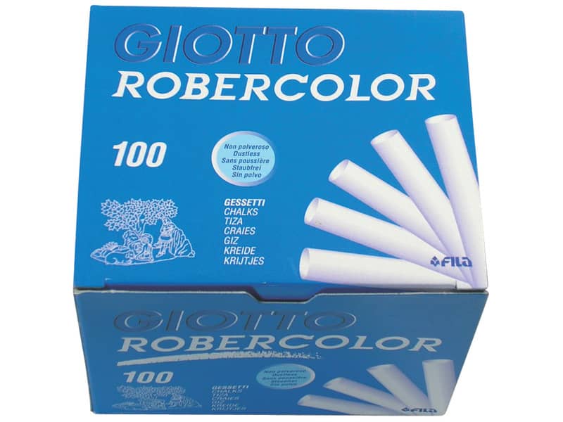 Gessetti GIOTTO Robercolor bianco  astuccio da 100 - 538800