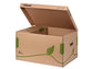 Scatola archivio Esselte ECOBOX container per Boxy 80/100 avana/verde 34,5x24,2x43,9 cm - 623918