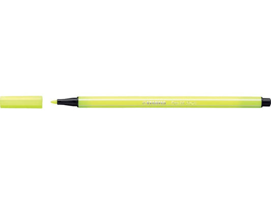 Pennarelli Stabilo Pen 68 1 mm giallo fluo - 68/024