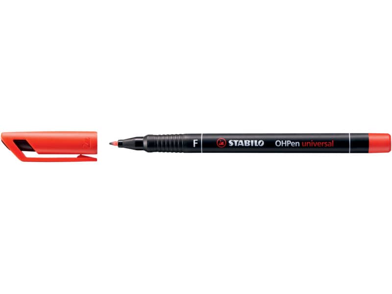 Penna Stabilo OHPen universal Fine (F) 0,7 mm rosso 842/40