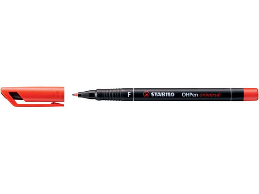 Penna Stabilo OHPen universal Fine (F) 0,7 mm rosso 842/40