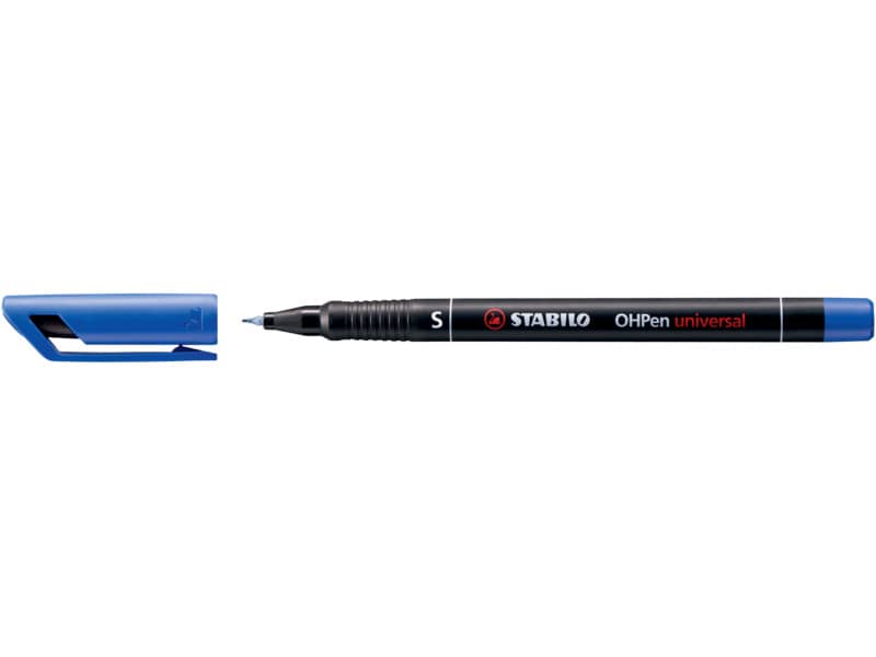 Penna Stabilo OHPen universal Superfine (S) 0,4 mm blu 841/41