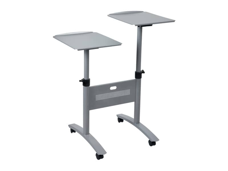Carrello proiezione Multimediale Nobo Twin - Piattaforma doppia argento 1900791