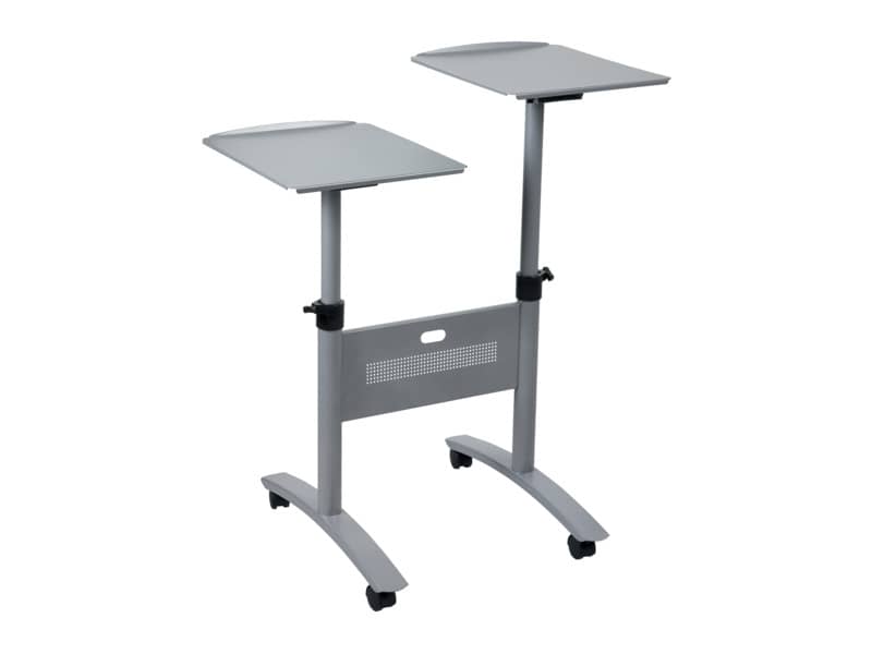 Carrello proiezione Multimediale Nobo Twin - Piattaforma doppia argento 1900791