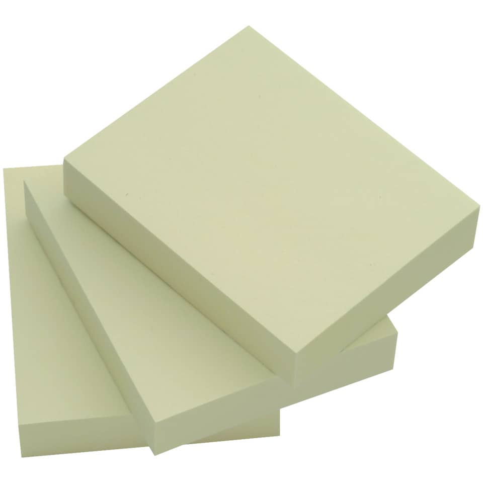 Foglietti riposizionabili Q-Connect 63 g/m² giallo 38x51 mm 12 blocchetti da 100 ff - KF10500