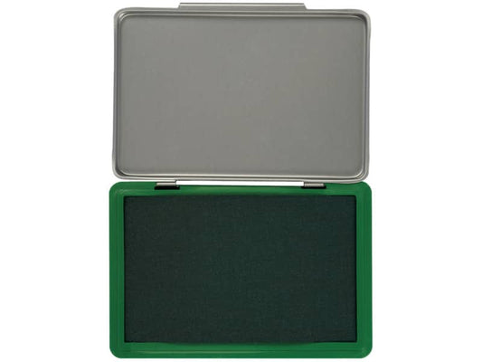 Cuscinetto per timbri Q-Connect 11x7 cm verde KF25210