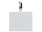 Portabadge Q-Connect plastica 90x60 mm con clip Visitor badge apertura superiore - conf. da 25 - KF01560