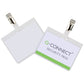 Portabadge Q-Connect plastica 90x60 mm con clip - Security badge chiuso Confezione da 25 pezzi - KF01562