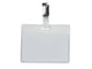 Portabadge Q-Connect plastica 90x60 mm con clip - Security badge chiuso Confezione da 25 pezzi - KF01562