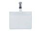 Portabadge Q-Connect plastica 90x60 mm con clip - Security badge chiuso Confezione da 25 pezzi - KF01562