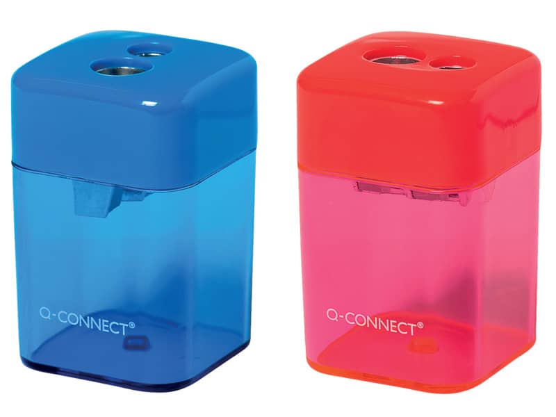 Temperamatite Q-Connect 2 fori diametro 8 e 10 mm colori assortiti - KF00593