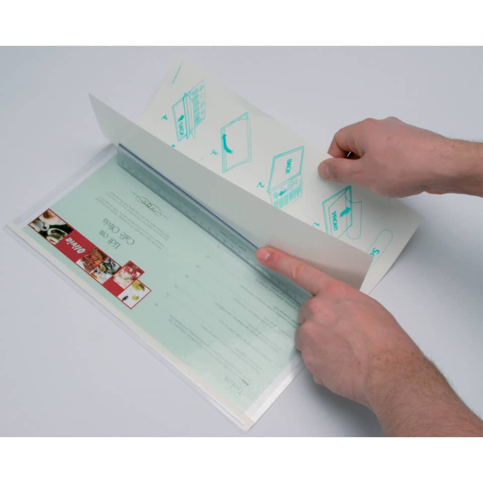 Pouches per plastificazione a freddo Q-Connect A4 f.to 31,2x22,5 cm Conf. 5 pezzi - KF27058