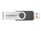 Chiavetta USB Q-Connect High Speed 2.0 nero 8 GB con cappuccio di protezione KF41512