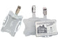 Portabadge rigido Durable 85x54 mm con clip di sicurezza orientabile trasparente Conf. 25 pezzi - 811819
