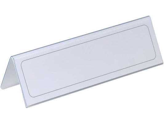 Portanomi DURABLE da tavolo polietilene trasparente inserto 61/122 x 210 mm conf. 25 - 805219
