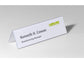 Portanomi DURABLE da tavolo polietilene trasparente inserto 61/122 x 210 mm conf. 25 - 805219
