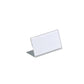 Portanomi a L DURABLE da tavolo acrilico trasparente inserto 52x100mm conf. 10 - 805519
