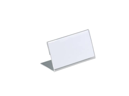 Portanomi a L DURABLE da tavolo acrilico trasparente inserto 52x100mm conf. 10 - 805519