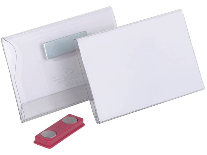 Portanomi DURABLE con magnete trasparente inserto 54x90mm conf. 25 - 811719