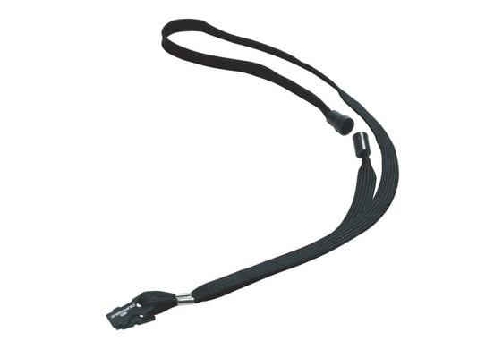 Cordoncino per portabadge DURABLE tessuto nero 10mm x 44cm  conf. 10 - 811901