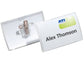 Portanomi DURABLE CLICK FOLD CON COMBI CLIP polipropilene trasparente inserto 54x90mm  conf. 25 - 821419
