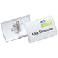 Portanomi DURABLE CLICK FOLD CON COMBI CLIP polipropilene trasparente inserto 54x90mm  conf. 25 - 821419