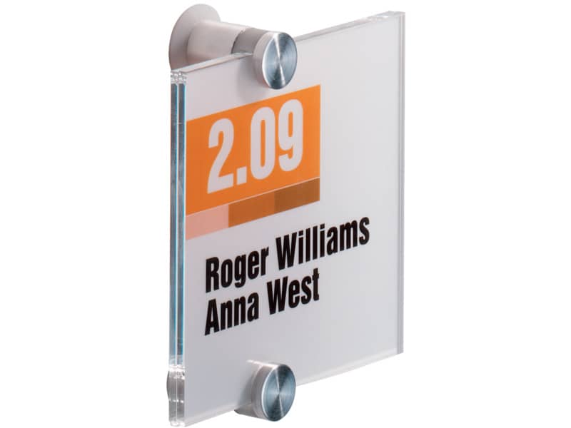 Targa DURABLE CRYSTAL SIGN acrilico trasparente 105x105 mm 482019