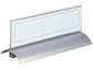 Portanomi da tavolo DURABLE DELUXE argento/trasparente inserto 61x210mm conf. 2 - 820219