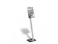 Espositore da terra DURABLE CRYSTAL SIGN STAND A3 argento metallizzato - 481923