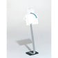Espositore da terra DURABLE CRYSTAL SIGN STAND A3 argento metallizzato - 481923