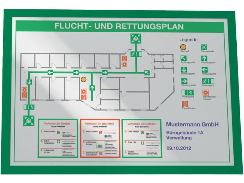 Cornici con pannello magnetico DURABLE DURAFRAME® A3 verde 325x445mm conf. 2 - 487305