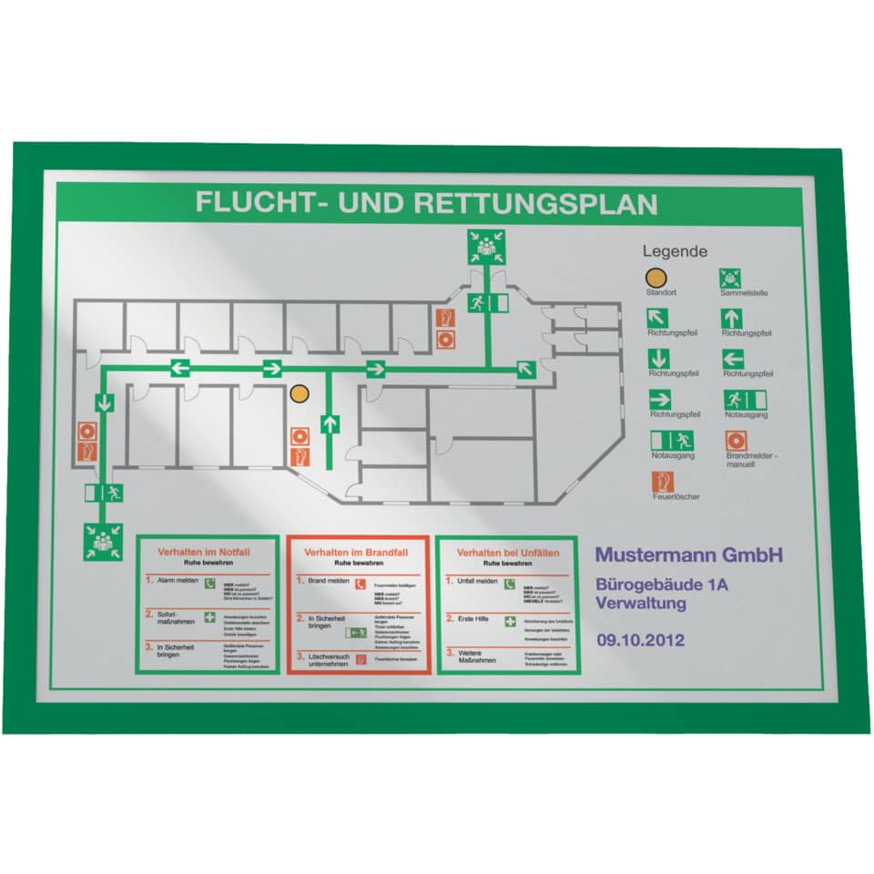 Cornici con pannello magnetico DURABLE DURAFRAME® A3 verde 325x445mm conf. 2 - 487305