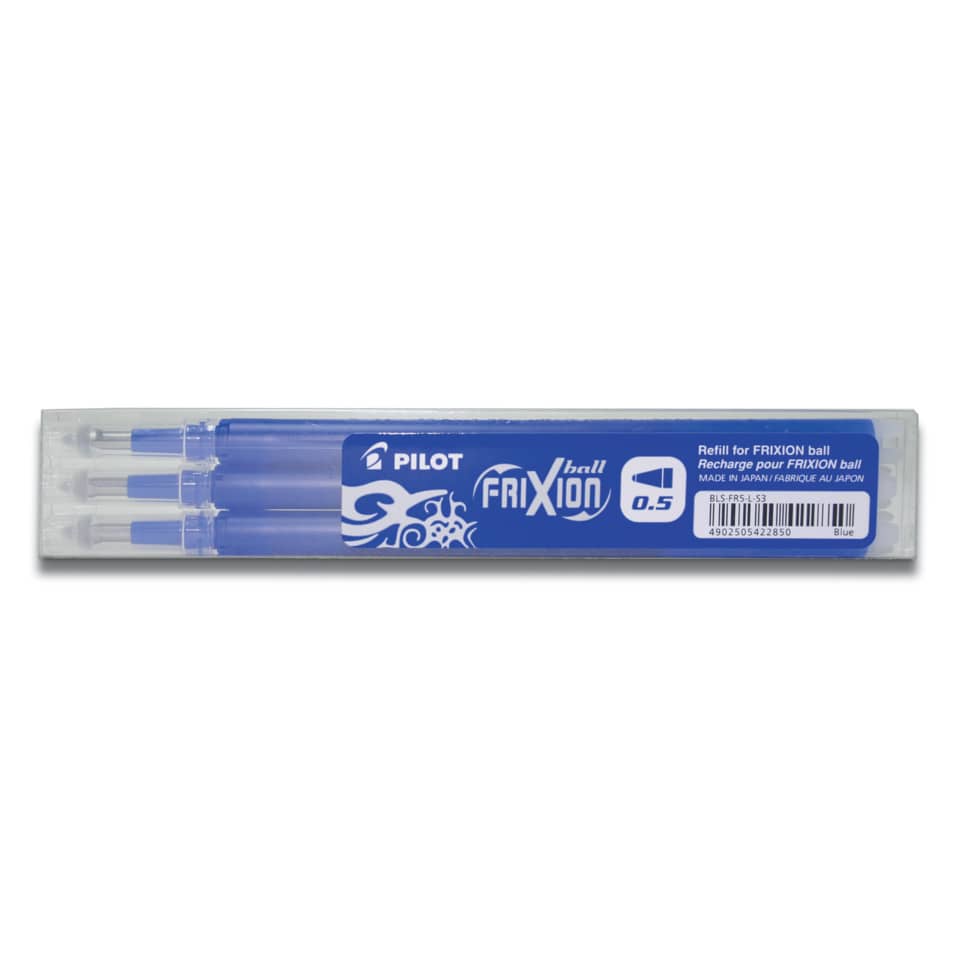 Refill sfera Pilot Frixion Ball 0,5 mm blu Set 3 pezzi -6571