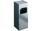 Posacenere Durable a colonna acciaio con sabbia e cestino base quadrata H 62 x Ø 25 cm argento metallizzato - 333123