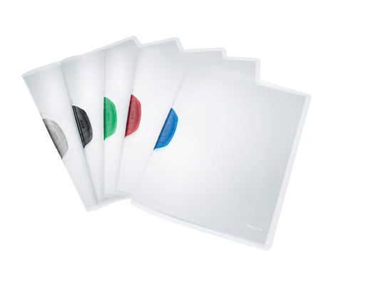 Cartelline di archiviazione con clip max 30 fogli Leitz COLOR CLIP in PPL A4 assortiti - 41750199