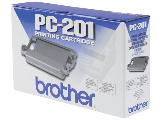 Cartuccia fax Brother nero (cartuccia + nastro) PC-201