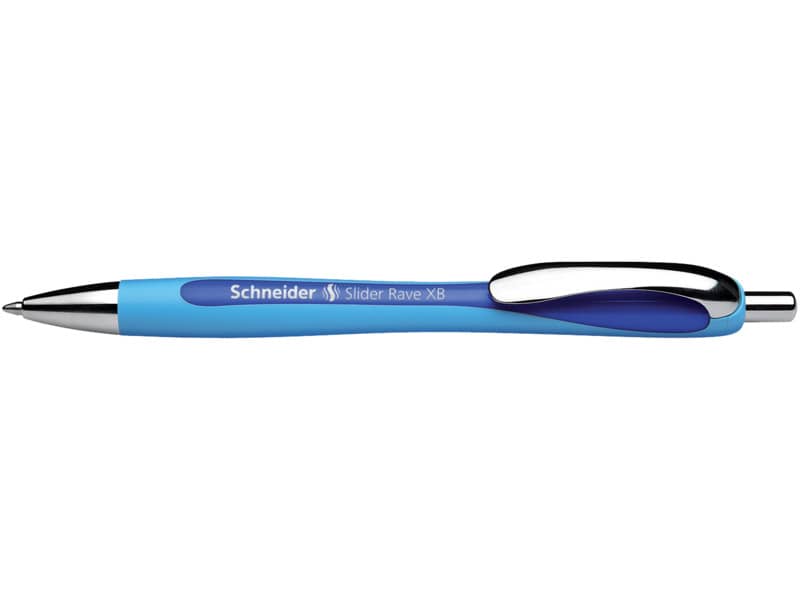 Penna a sfera a scatto Schneider Slider Rave ricaricabile tratto XB blu 132503