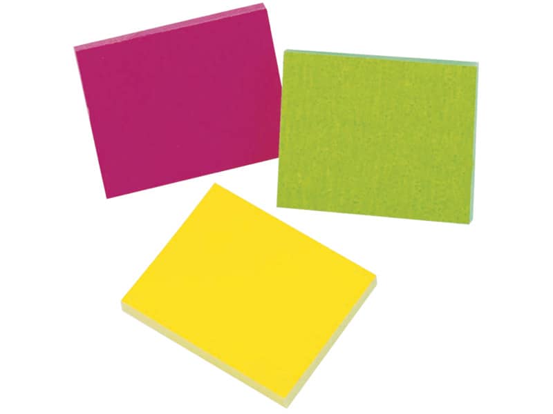 Foglietti riposizionabili Q-Connect Neon assortiti 38x51mm blister 3 blocchetti da 50 - KF01224