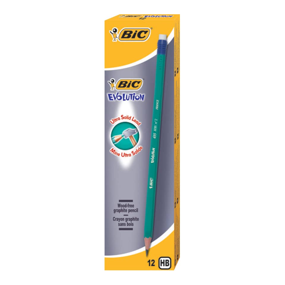 Matita con gommino BIC Evolution Graphite 655 ECOlutions HB 8803323