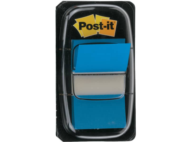 Segnapagina removibili Post-it® Index Medium con dispenser blu 50 segnapagina - 680-2