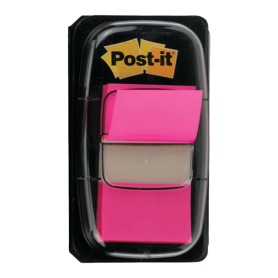 Segnapagina removibili Post-it® Index Medium con dispenser rosa vivace 50 segnapagina - 680-21