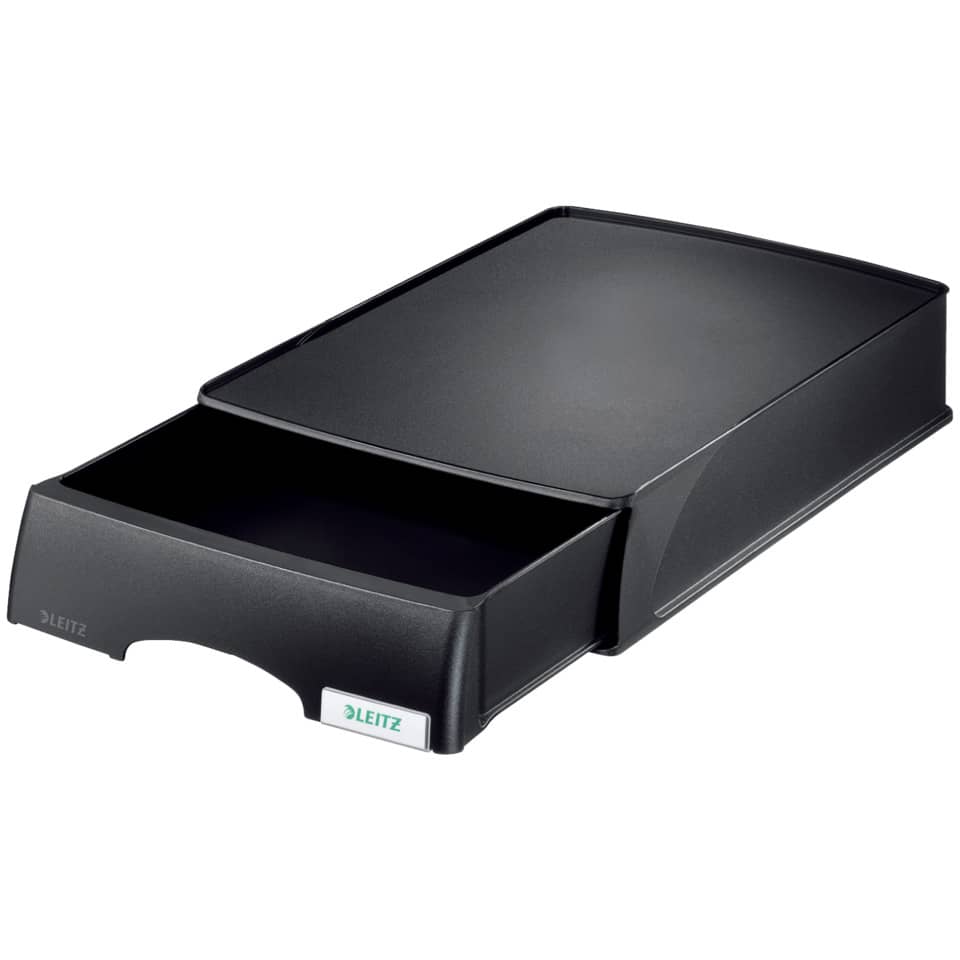 Cassetto componibile Leitz PLUS in polistirolo A4 nero 25,5x37,6x7 cm 52100095