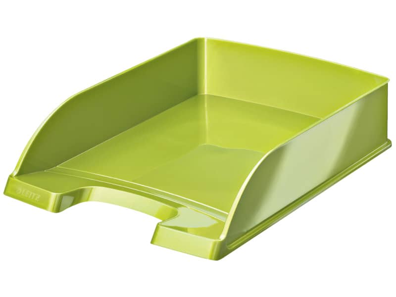 Vaschetta portacorrispondenza Plus Leitz WOW in polistirolo A4 verde metallizzato 52263064