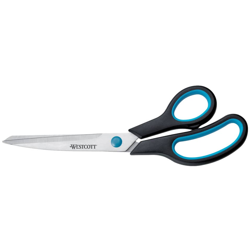 Forbici Westcott Soft Grip Easy Grip asimmetriche blu/nero lama 24,5 cm E-30293 00