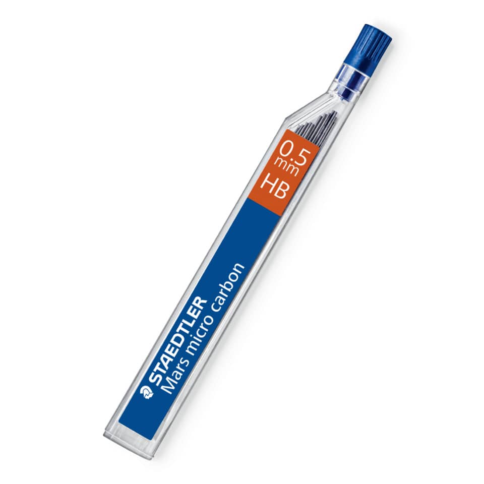 Mine sottili Staedtler Mars micro carbon 250 HB 0,5 mm confezione da 12 pezzi - 250 05-HB