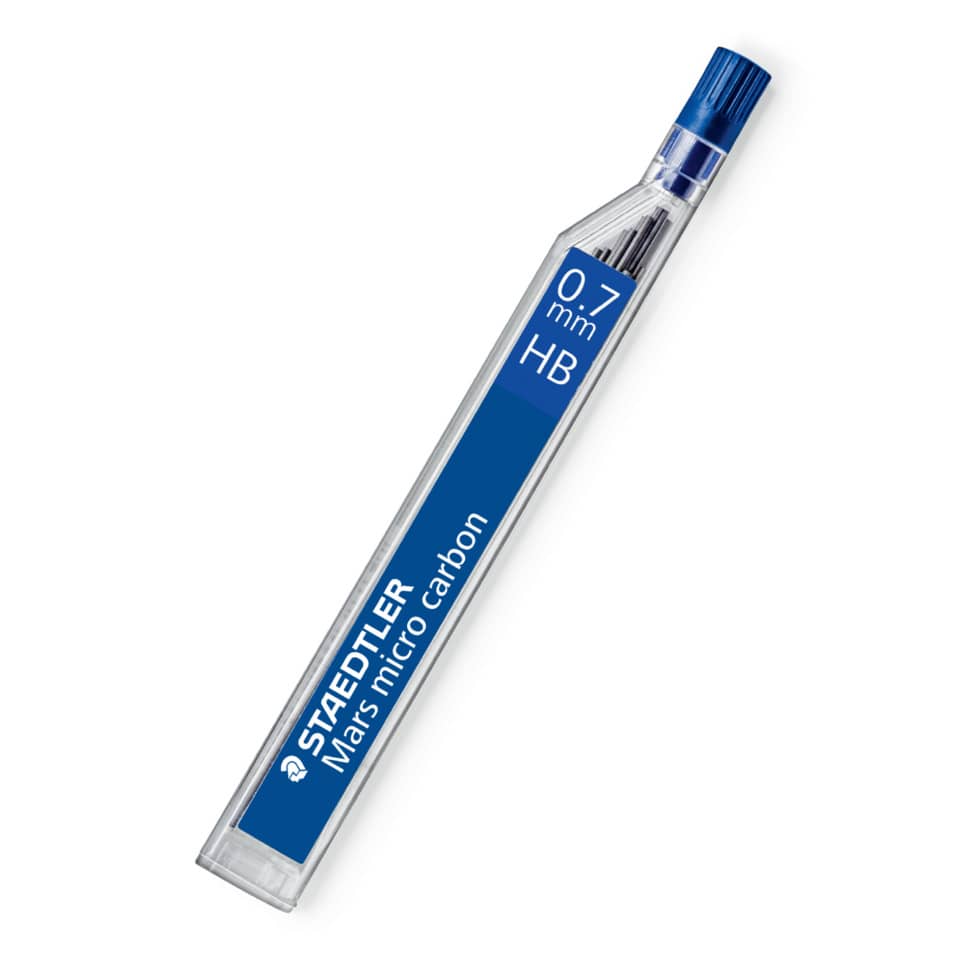 Mine sottili Staedtler Mars micro carbon 250 HB 0,7 mm confezione da 12 pezzi - 250 07-HB