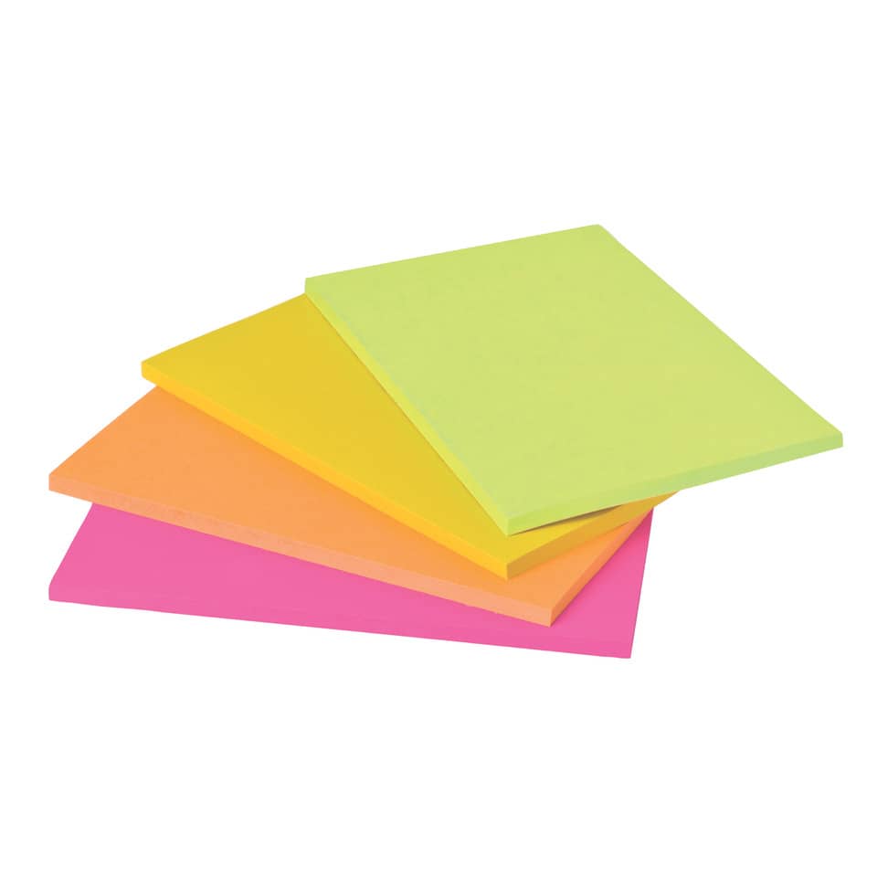 Foglietti riposizionabili Post-it® Super Sticky Meeting Notes Large assortiti conf. 4 blocchetti da 45 ff - 6845-SS EU