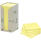 Foglietti Post-it® Notes Giallo 76x76 mm carta riciclata Torre da 16 blocchetti da 100 ff - 654-1T